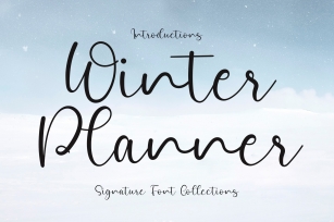 Winter Planner Font Download