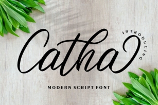 Catha | Modern Script Font Font Download