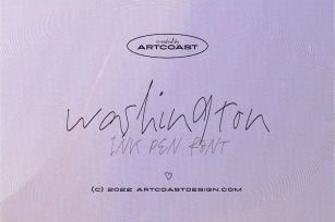 Washington Ink Pen Handwritten Font Download