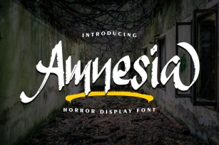 Amnesia | Horror Display Font Font Download