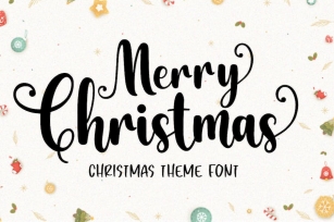 Merry Christmas - Script Handwritten Font Font Download
