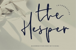 The Hesper | Handwritten Font Font Download