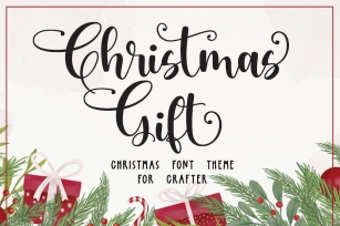 Christmas Gift - Crafter Font Font Download