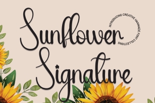 Sunflower Signature Font Download