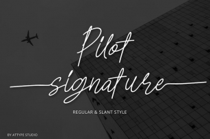 Pilot Signature Font Font Download