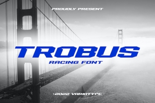 Trobus Racing Font Font Download