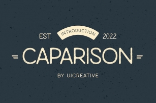 Caparison Vintage Typeface Font Font Download