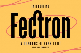 Fectron Condensed Sans Font Font Download