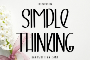 Simple Thinking Font Download