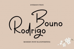Bouno Rodrigo Font Download