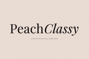Peach Classy Font Download