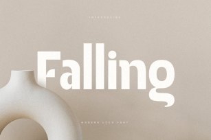 Falling - Modern Logo Font Font Download
