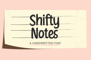 Shifty Notes Font Download