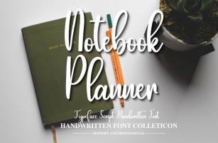 Notebook Planner Font Download