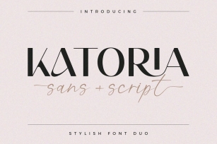 Katoria Font Duo / Script & Sans Font Download