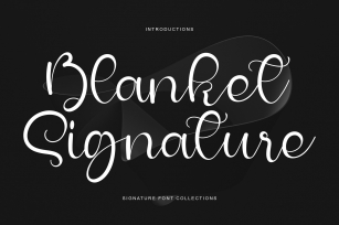 Blanket Signature Font Download