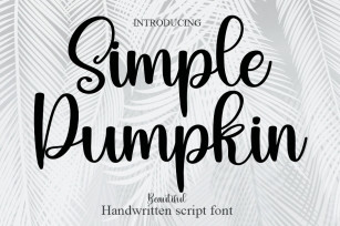Simple Pumpkin Font Download