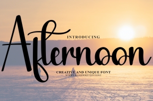 Afternoon Font Download
