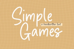 Simple Games Font Download