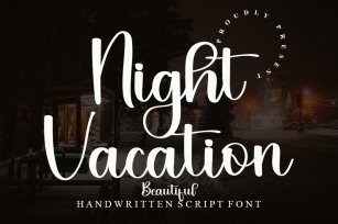Night Vacation Font Download