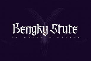 Bengky Stute - Blackletter Font Font Download