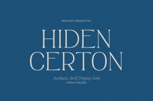 Hiden Certon - Aesthetic Serif Font Font Download