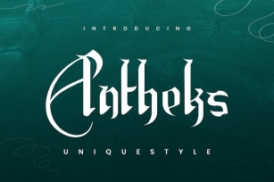 Antheks - Unique Font Font Download