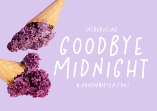 Goodbye Midnight Font Download