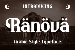 Ranova - Arabic Style Typeface Font Download