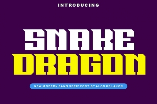 Snake Dragon Font Font Download