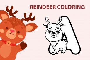 Reindeer Coloring Font Download