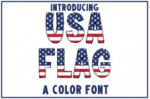 Usa Flag Font Download