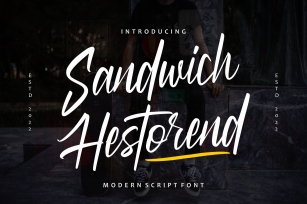 Sandwich Hestorend Font Download