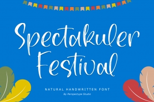 Spectakuler Festival Font Download