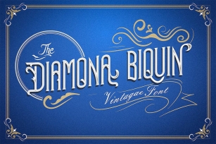 Diamona Biquin - Vintage Font Font Download