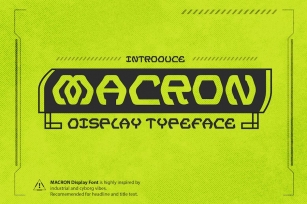 Macron - Cyber Display Typeface Font Download