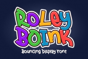 Roley Boink - Bouncing Display Font Font Download