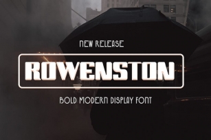 Rowenstone - Display Font Font Download