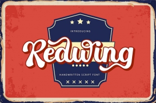 Redwing | Handwritten Script Font Font Download