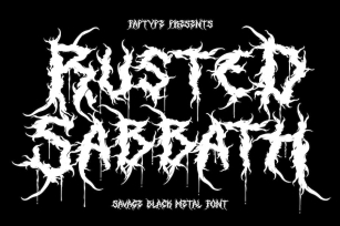 Rusted Sabbath | Black Metal Font Font Download