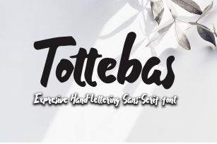 Tottebas - Hand Lettering Font Font Download