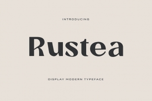 Rustea Display Typeface Font Download