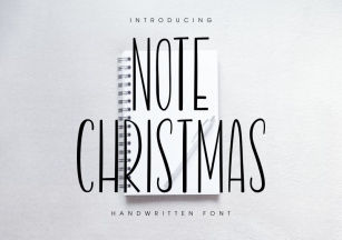 Note Christmas Font Download