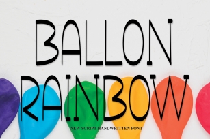 Ballon Rainbow Font Download