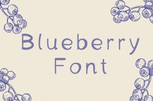 Blueberry Font Download