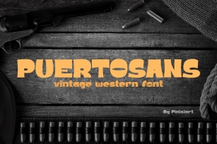 POERTOSANS - Vintage Western Font Font Download
