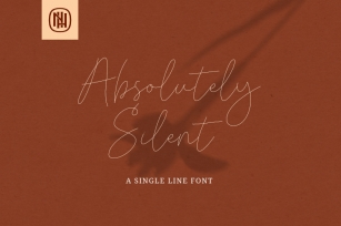 Absolutely Silent Single Line Font Download