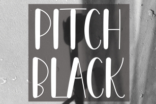 Pitch Black Font Download