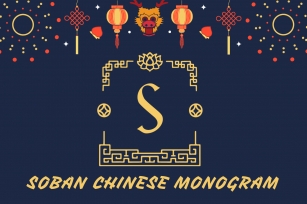 Soban Chinese Monogram Font Download