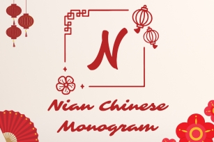 Nian Chinese Monogram Font Download